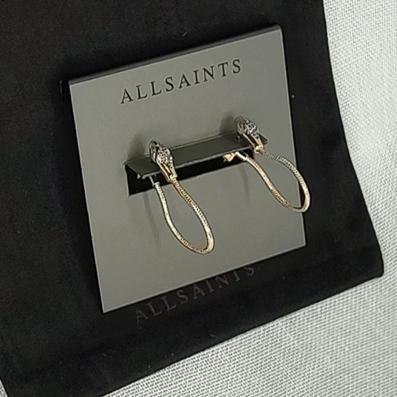 All Saints Earrings Pavé Snake Earrings - Picture 6 of 15